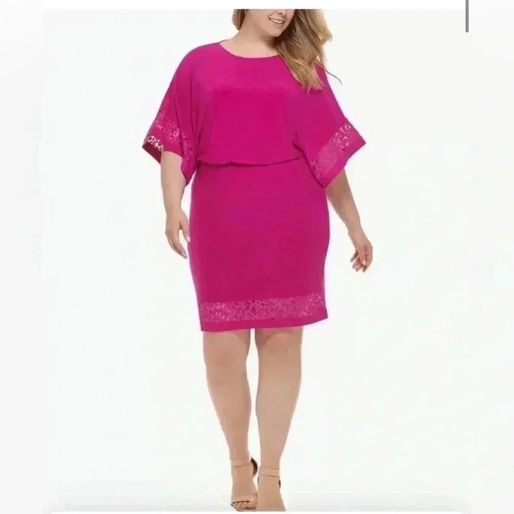 Jessica Howard Women's Desk to Dinner Elbow Sleeve Length Dress